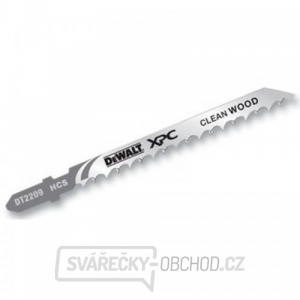 Pilový plátek na dřevo a plasty do 60mm čistý řez pro přímočaré pily 100mm 5ks DeWALT DT2209 gallery main image
