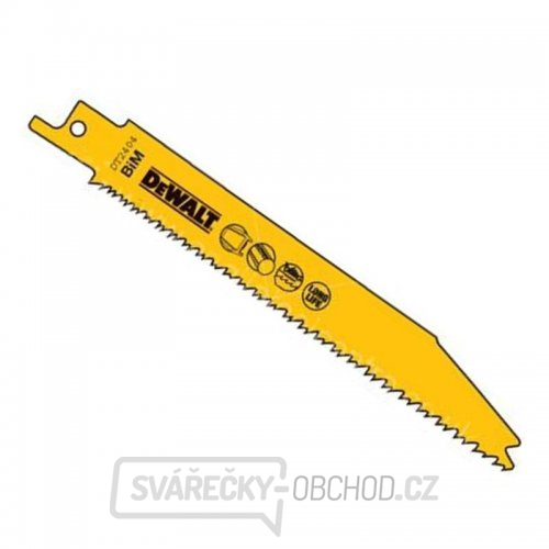Pilový plátek na kov a trubky do 100mm rychlý řez pro mečové pily 152mm 5ks DeWALT DT2404 Pilový plátek na kov a trubky do 100mm rychlý řez pro mečové pily 152mm 5ks DeWALT DT2404 gallery main image