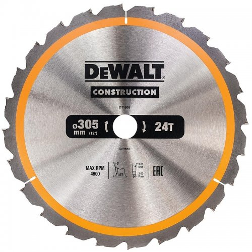 Levně Pilový kotouč 305x30mm 24z ATB -5° DeWALT DT1958 DT1958