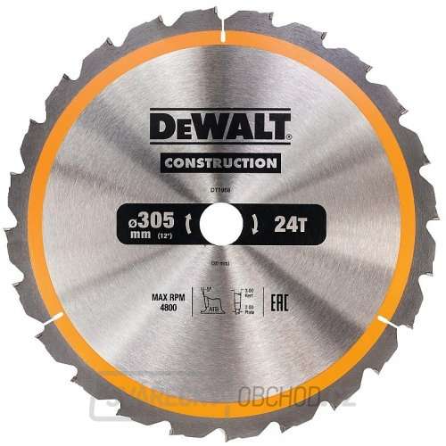 Pilový kotouč 305x30mm 24z ATB -5° DeWALT DT1958