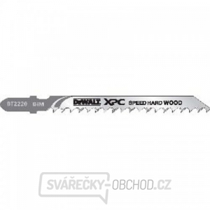 Pilový plátek na tvrdé dřevo a plasty do 60mm rychlý řez pro přímočaré pily 100mm 3ks DeWALT DT2220 Pilový plátek na tvrdé dřevo a plasty do 60mm rychlý řez pro přímočaré pily 100mm 3ks DeWALT DT2220 gallery main image