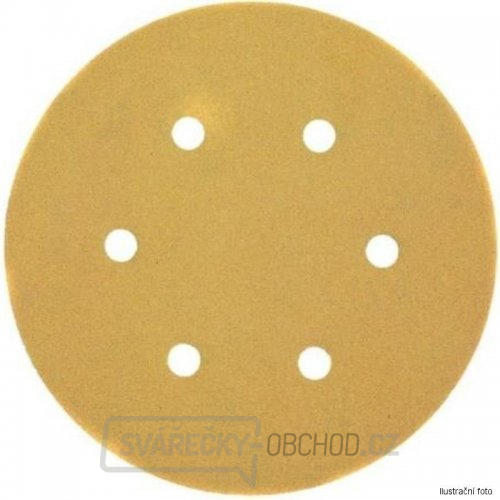 Brusný kotouč suchý zip pro excentrické brusky K120 6 děr 150mm 25ks DeWALT DT3135