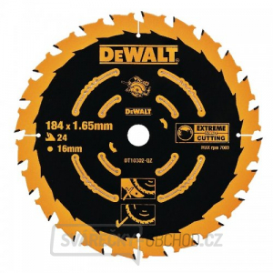 Pilový kotouč 184x16mm 24z ATB +18° DeWALT DT10302