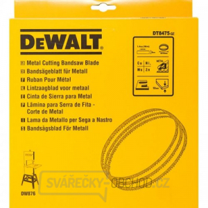 Pilový pás pro DW876 na barevné kovy a plasty vyřezávací 6mm DeWALT DT8475