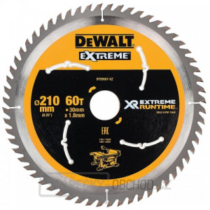 Pilový kotouč 210x30mm 60z DeWALT FLEXVOLT DT99567 Pilový kotouč 210x30mm 60z DeWALT FLEXVOLT DT99567 gallery main image