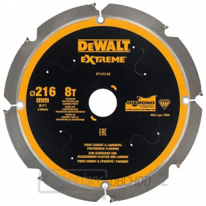 Pilový kotouč pro cementovláknité desky a laminát 216x30mm 8z DeWALT DT1473