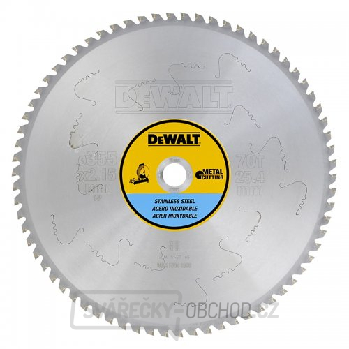 Pilový kotouč pro řezání kovu 355x25,4mm 70z EXTREME DeWALT DT1921
