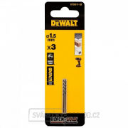 Vrták do kovu 1,5 mm / 3ks HSS-G Black&Gold DeWALT DT20511 Náhled