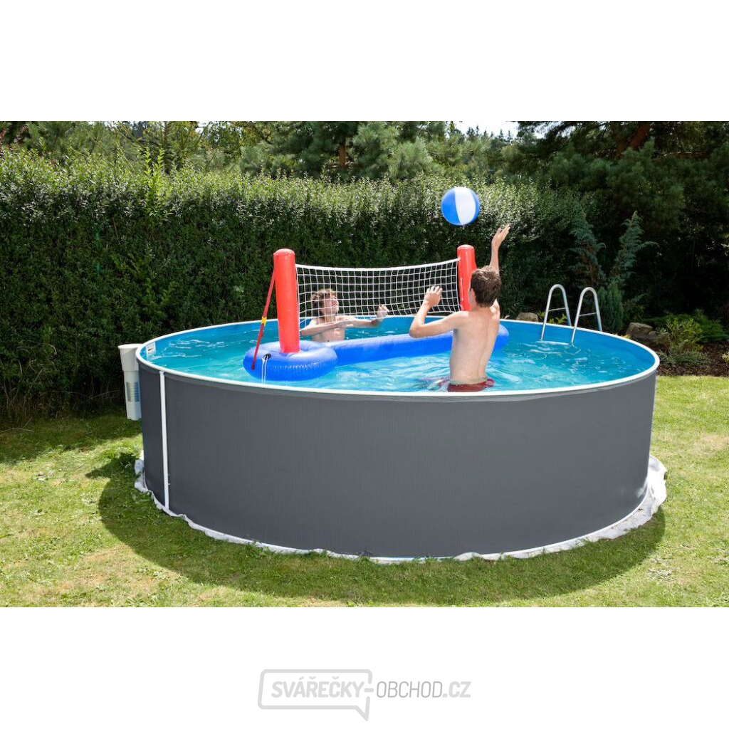 Bazén Orlando 3,66x0,91 m s příslušenstvím - motiv šedý