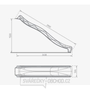Skluzavka s přípojkou na vodu zelená 2,9 m Skluzavka s přípojkou na vodu zelená 2,9 m náhled