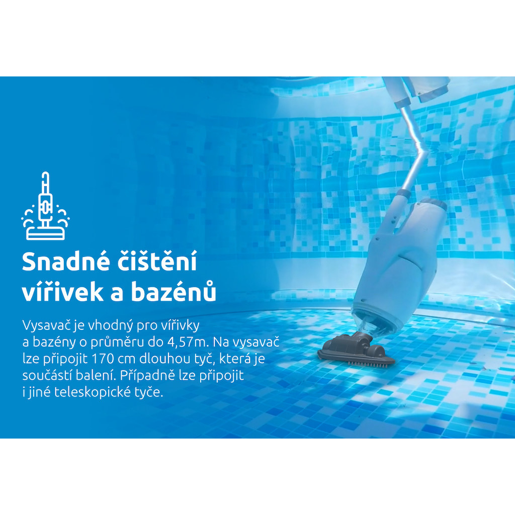 Vysavač pro vířivky ProSpa Vac MW02 Aku set Náhled