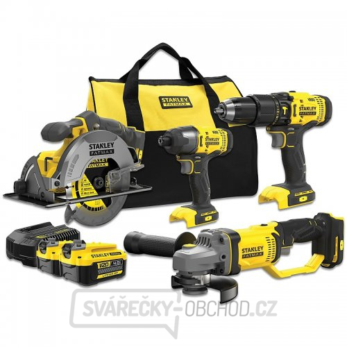 Kombo sada aku nářadí V20 18V 2x4,0Ah Stanley FatMax SFMCK469M2