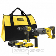 Kombo sada bezuhlíkového aku nářadí V20 18V 1x4,0Ah 1x2,0Ah Stanley FatMax SFMCK216MDS Kombo sada bezuhlíkového aku nářadí V20 18V 1x4,0Ah 1x2,0Ah Stanley FatMax SFMCK216MDS gallery main image