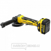 Aku úhlová bruska 125mm V20 18V 2x4,0Ah Stanley FatMax SFMCG700M2K Náhled