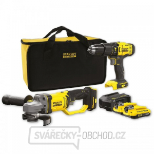 Kombo sada aku nářadí V20 18V 2,2,0Ah Stanley FatMax SFMCK471D2S Kombo sada aku nářadí V20 18V 2,2,0Ah Stanley FatMax SFMCK471D2S gallery main image