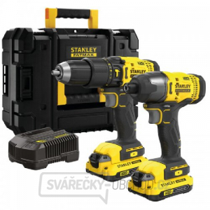 Kombo sada aku nářadí V20 18V 2x2,0Ah Stanley FatMax SFMCK465D2T Kombo sada aku nářadí V20 18V 2x2,0Ah Stanley FatMax SFMCK465D2T gallery main image