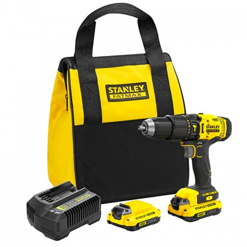 Levně Aku příklepová vrtačka V20 18V 2x1,5Ah Stanley FatMax SFMCD711C2S SFMCD711C2S