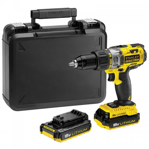 Aku příklepová vrtačka 18V 2x2,0Ah Stanley FatMax FMC625D2 FMC625D2v
