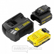 Akumulátor V20 18V 2,0Ah a nabíječka 2A Stanley FatMax SFMCB121D1 Akumulátor V20 18V 2,0Ah a nabíječka 2A Stanley FatMax SFMCB121D1 gallery main image