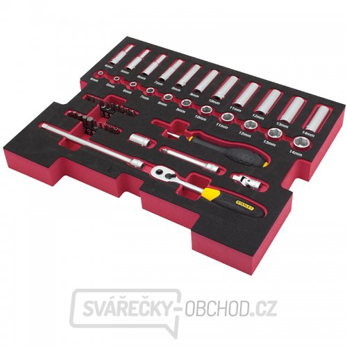 Gola sada do boxů TSTAK 1/4" 48ks Stanley FMHT0-74295