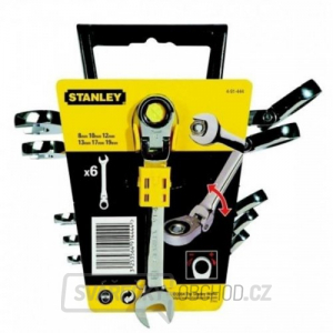 6-ti dílná sada kloubových ráčnových očkoplochých klíčů Stanley 4-91-444 6-ti dílná sada kloubových ráčnových očkoplochých klíčů Stanley 4-91-444 gallery main image