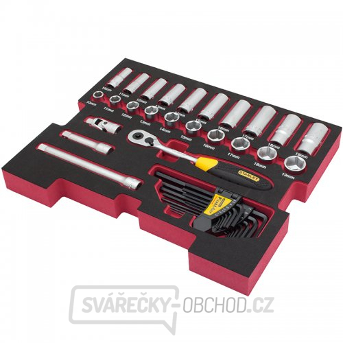 Gola sada do boxů TSTAK 3/8" 38ks Stanley FMHT0-74296