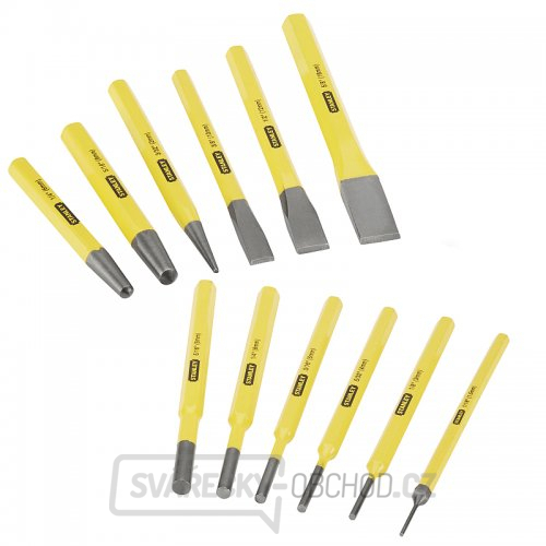 12-ti dílná sada sekáčů, průbojníků a důlčíků Stanley 4-18-299