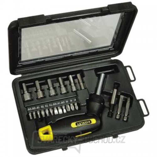 22-dílná sada ráčnového šroubováku s pistolovou rukojetí Stanley 0-63-022 22-dílná sada ráčnového šroubováku s pistolovou rukojetí Stanley 0-63-022 gallery main image