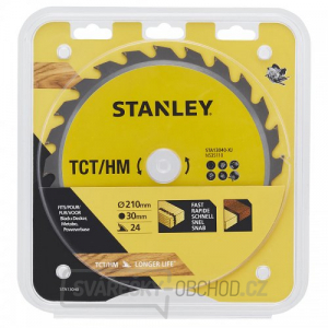 Pilový kotouč TCT/HM pro podélné řezy 210 x 30 mm, 24 zubů Stanley STA13040