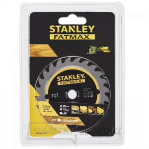 Pilový kotouč na dřevo TCT 89 x 10 mm, 24 zubů Stanley STA10410