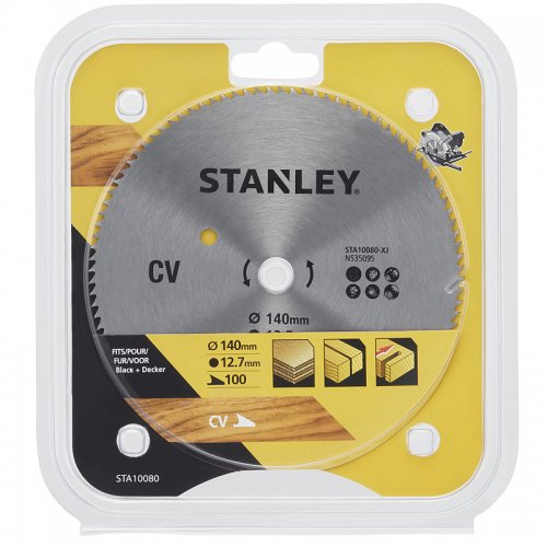 Levně Pilový kotouč pro příčné řezy 140 x 12,7 mm, 100 zubů Stanley STA10080 STA10080