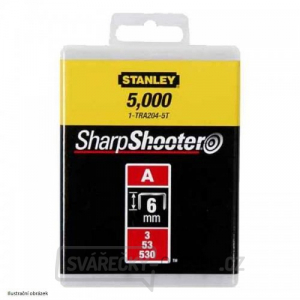 LD sponky TYP A 5/53/530, 8mm 5000ks Stanley 1-TRA205-5T LD sponky TYP A 5/53/530, 8mm 5000ks Stanley 1-TRA205-5T gallery main image