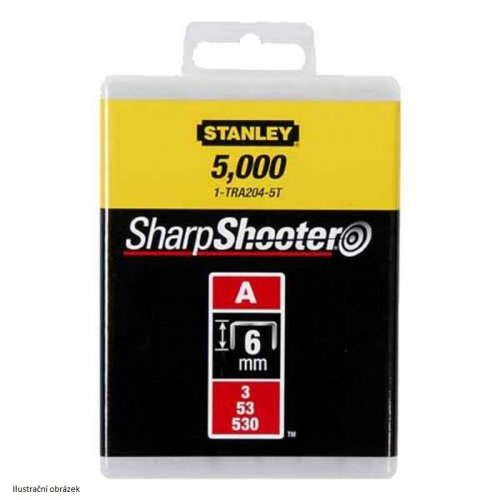 LD sponky TYP A 5/53/530, 6mm 5000ks Stanley 1-TRA204-5T 1-TRA204-5T