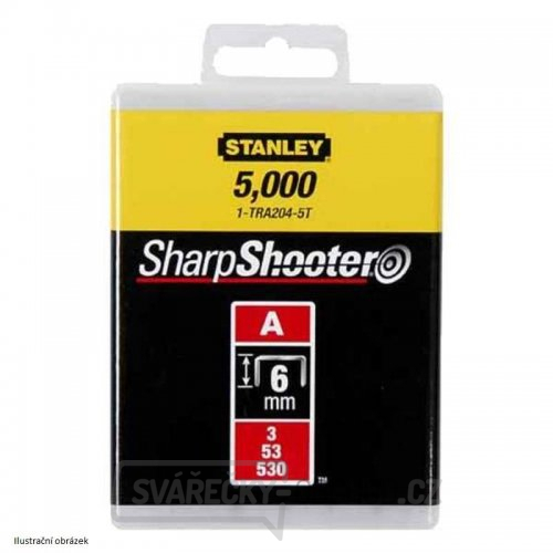 LD sponky TYP A 5/53/530, 6mm 5000ks Stanley 1-TRA204-5T LD sponky TYP A 5/53/530, 6mm 5000ks Stanley 1-TRA204-5T gallery main image