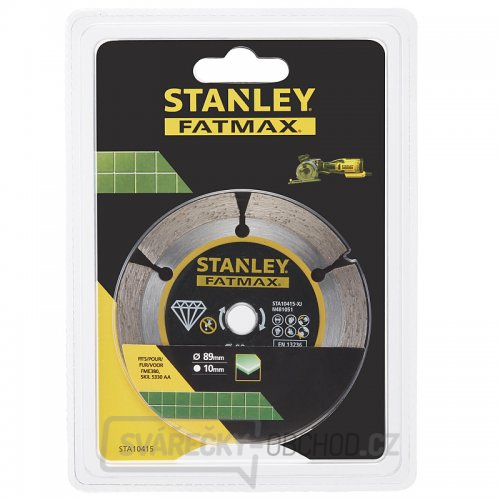 Diamantový segmentový rozbrušovací kotouč 89 x 10 mm Stanley STA10415