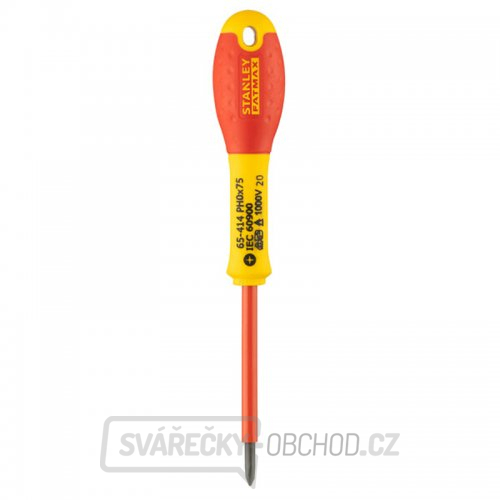 Šroubovák FATMAX izolovaný 1000V Ph0x75 Stanley 0-65-414 Šroubovák FATMAX izolovaný 1000V Ph0x75 Stanley 0-65-414 gallery main image