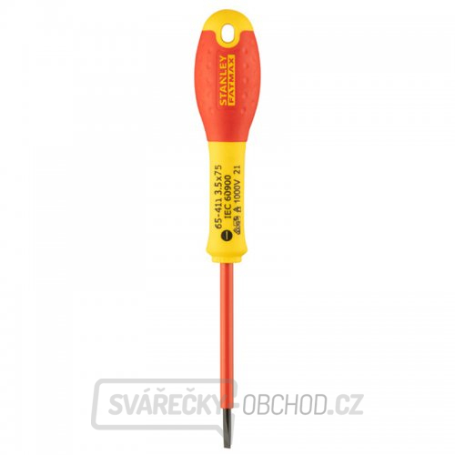 Šroubovák FATMAX izolovaný 1000V 3,5x75 Stanley 0-65-411 Šroubovák FATMAX izolovaný 1000V 3,5x75 Stanley 0-65-411 gallery main image
