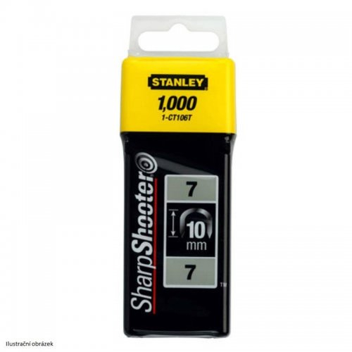 Sponky na kabely TYP 7 CT100, 10mm 1000ks Stanley 1-CT106T 1-CT106T