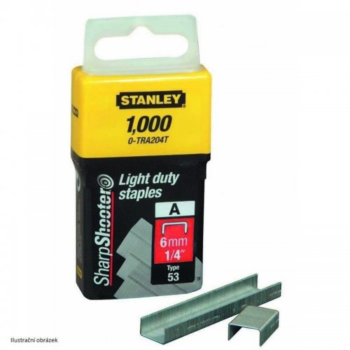 LD sponky TYP A 5/53/530, 6mm 1000ks Stanley 1-TRA204T 1-TRA204T