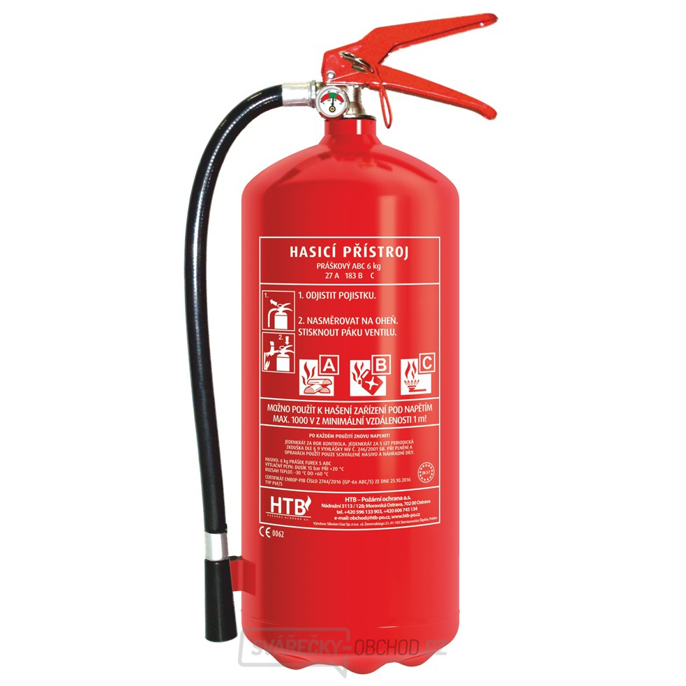 HTB - Hasicí přístroj P6F/S 6Kg