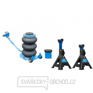 AKČNÍ SET Pneumatický měchový zvedák 3t MB-BJ3T s podpěrami 3t MB-JS3T AKČNÍ SET Pneumatický měchový zvedák 3t MB-BJ3T s podpěrami 3t MB-JS3T gallery main image