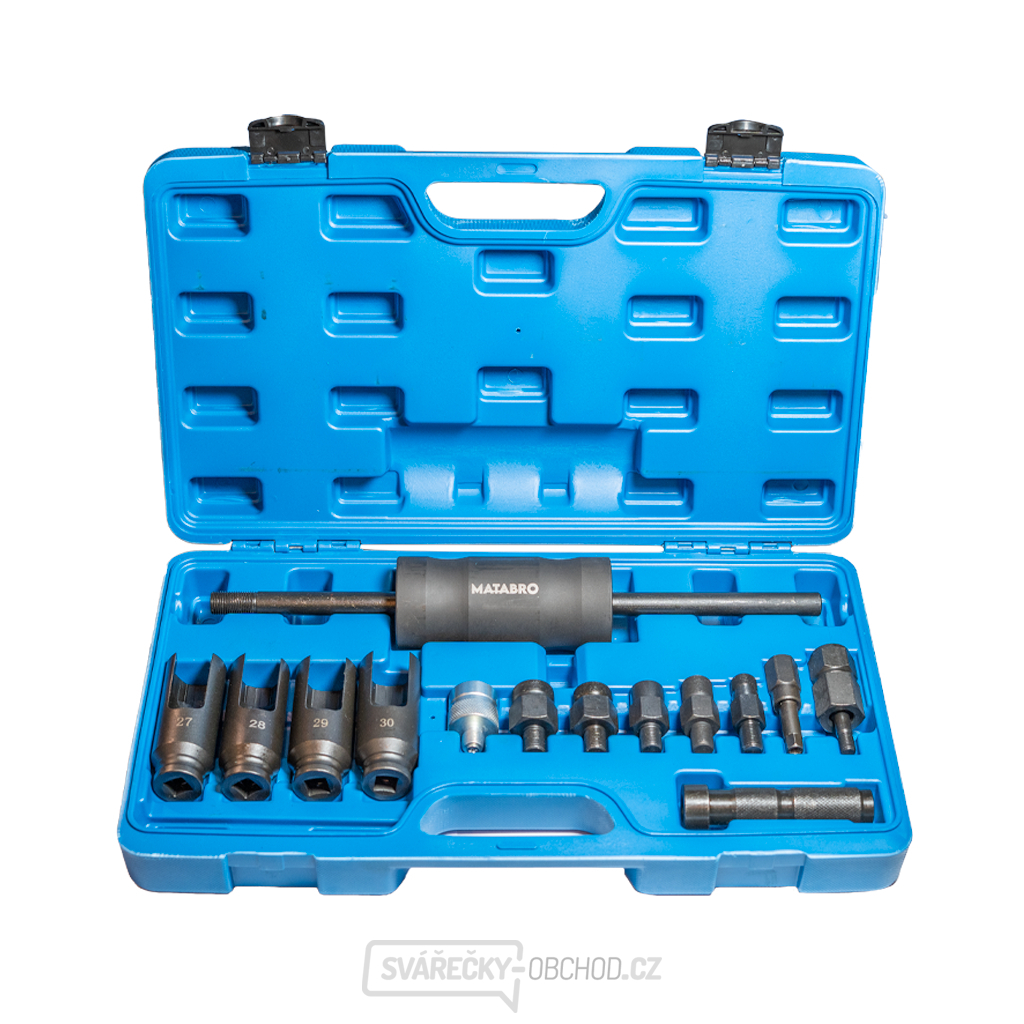 Matabro MB-01-B3022, Stahovák vstřiku, sada na demontáž vstřikovačů s kladivem 14ks