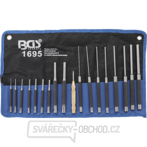 Sada vyrážečů závlaček | 100 - 150 - 200 mm | 1,5 - 9,5 mm | včetně důlčíku | 18dílná BGS 1695 Sada vyrážečů závlaček | 100 - 150 - 200 mm | 1,5 - 9,5 mm | včetně důlčíku | 18dílná BGS 1695 gallery main image