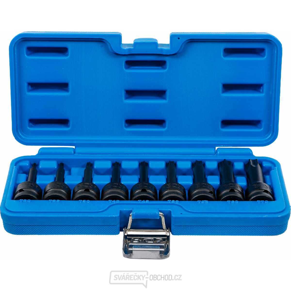 Sada silových nástrčných hlavic | 12,5 mm (1/2") | T-profil (pro Torx) T20 - T70 | 9dílná BGS 5480