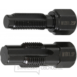 Sada závitníků pro opravu závitu pro lambda sondu | M18 x 1,5 mm | M12 x 1,25 mm | 2dílná, BGS 65591 Sada závitníků pro opravu závitu pro lambda sondu | M18 x 1,5 mm | M12 x 1,25 mm | 2dílná, BGS 65591 gallery main image