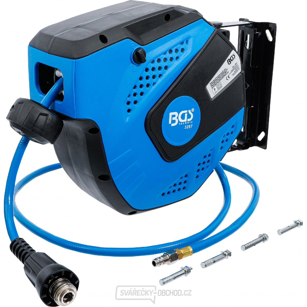 Pneumatická hadice s navijákem | automatická | 10 m, BGS 3297