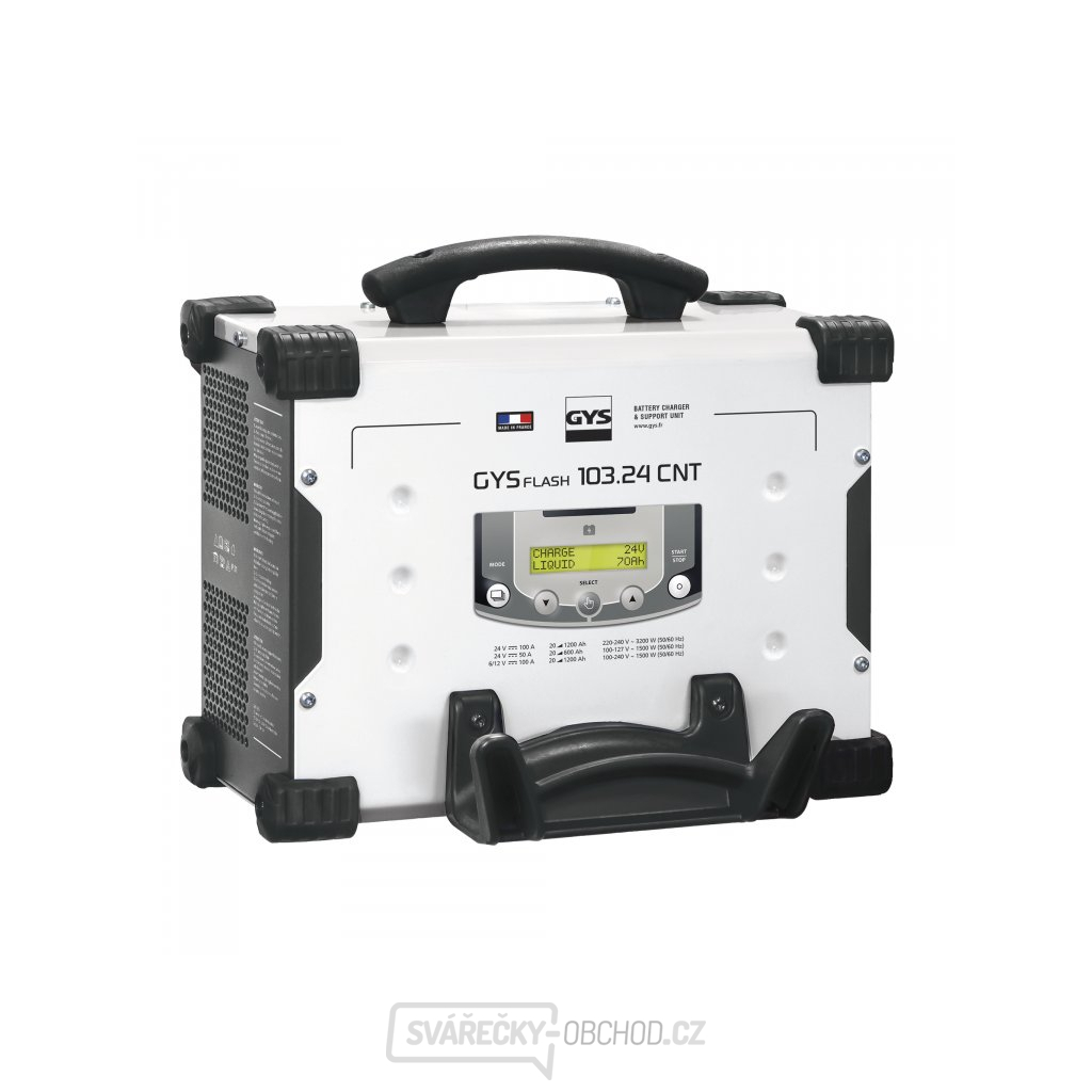 Multifunkční nabíječka autobaterií GYS GYSFLASH 103.24 CNT FV (5m kabely)