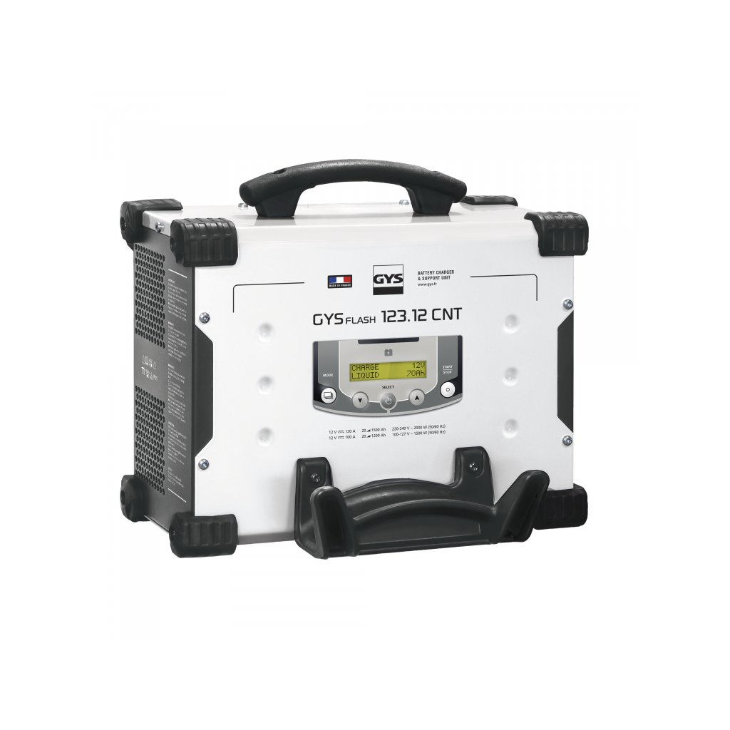 Multifunkční nabíječka autobaterií GYS GYSFLASH 123.12 CNT FV (5m kabely) 025677