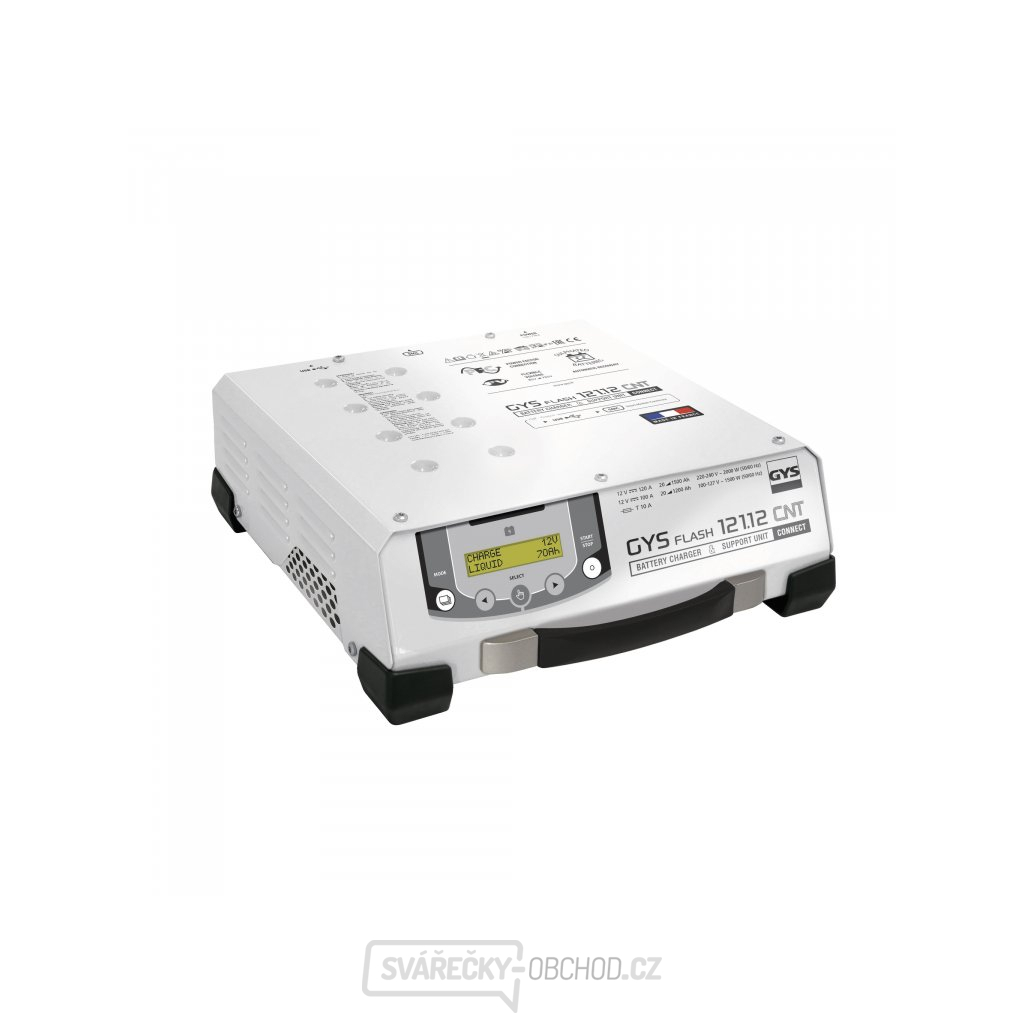Multifunkční nabíječka autobaterií GYS GYSFLASH 121.12 CNT FV (5m kabely)