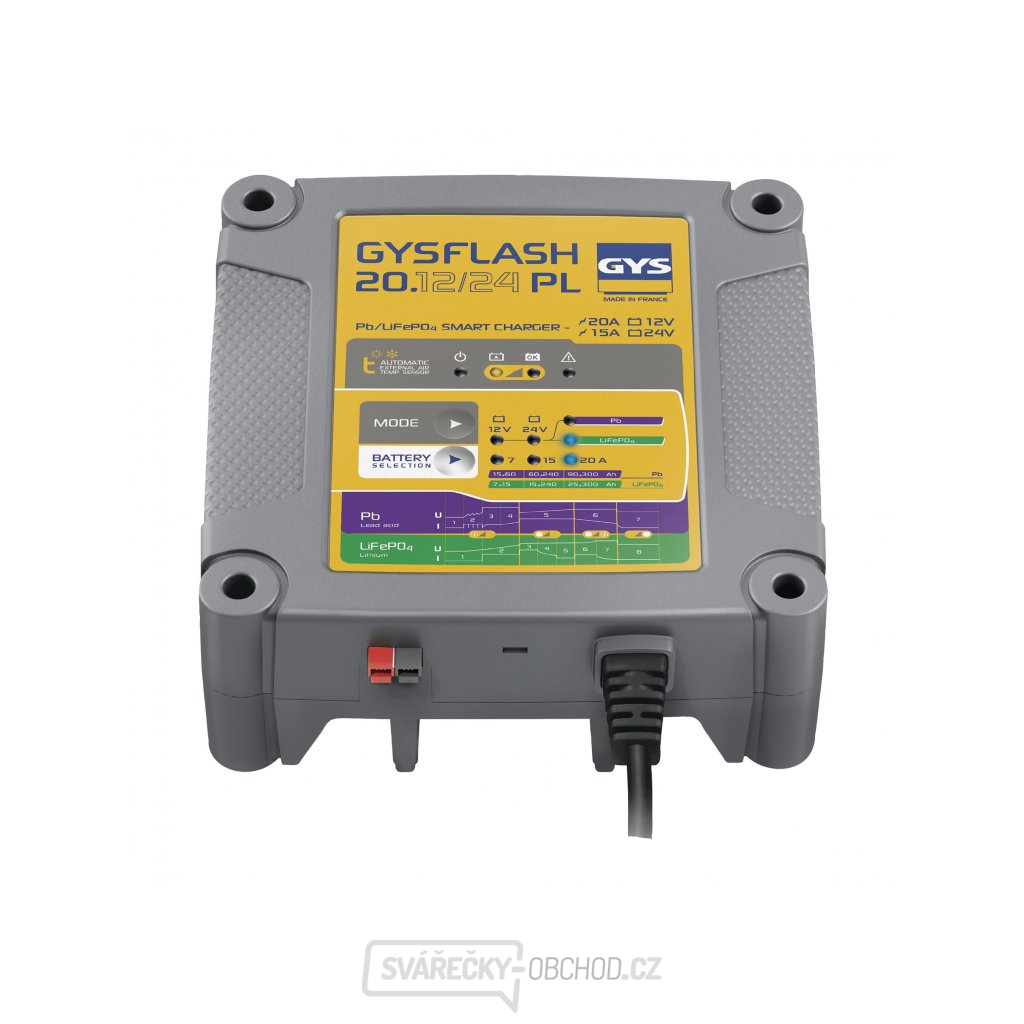 Nabíječka autobaterií GYS GYSFLASH 20.12/ 24 PL
